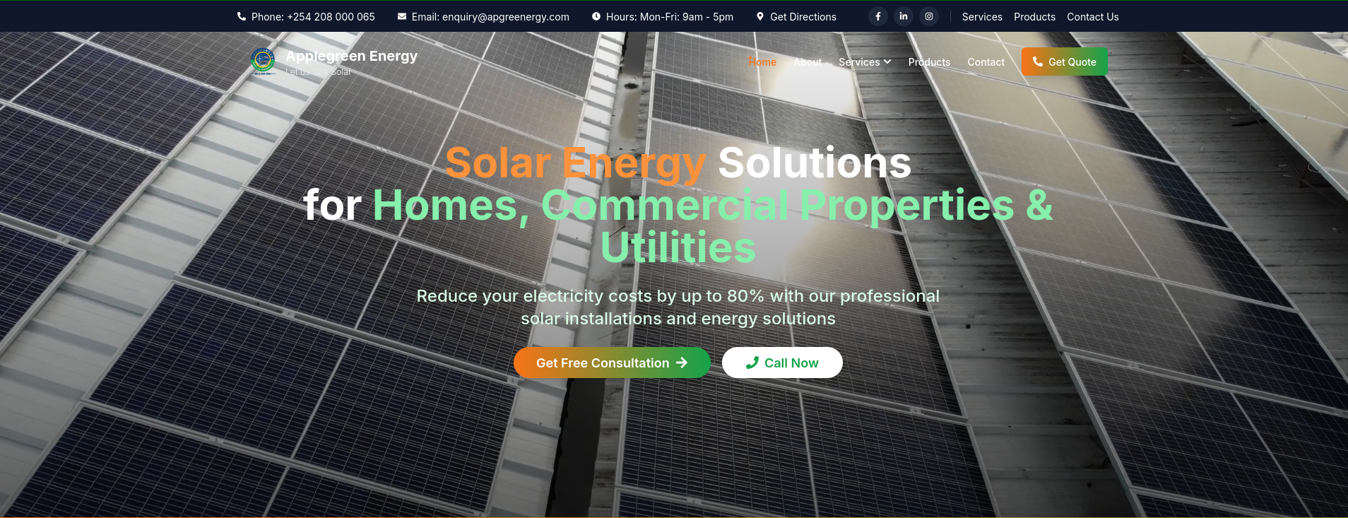 AppleGreen Energy - Renewable Focus
